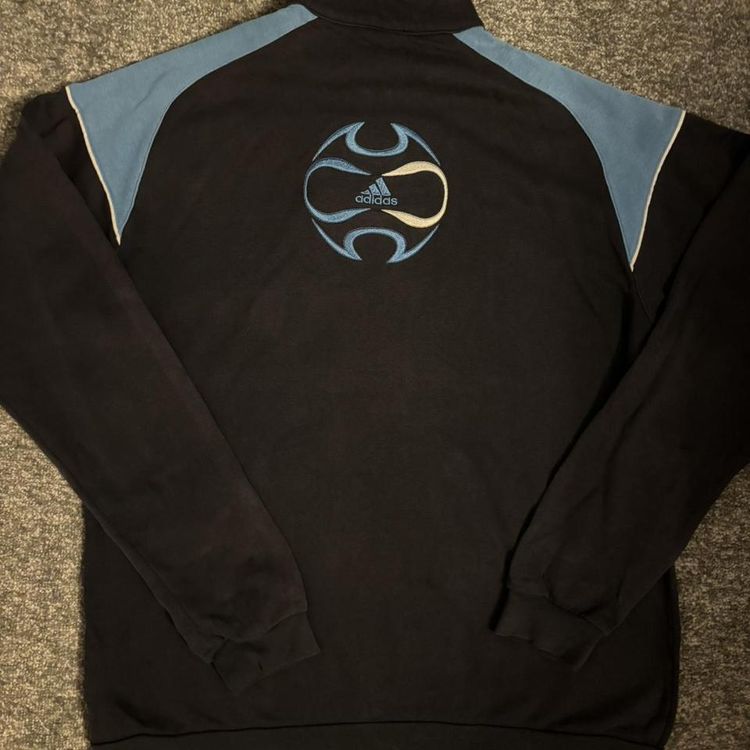 Mens navy vintage y2k adidas quarter zip jumper 2