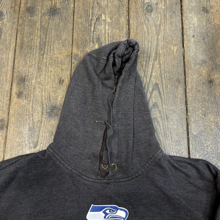 NFL Hoodie SeaHawks Football Sports Sweatshirt, Grey, Mens Large 6