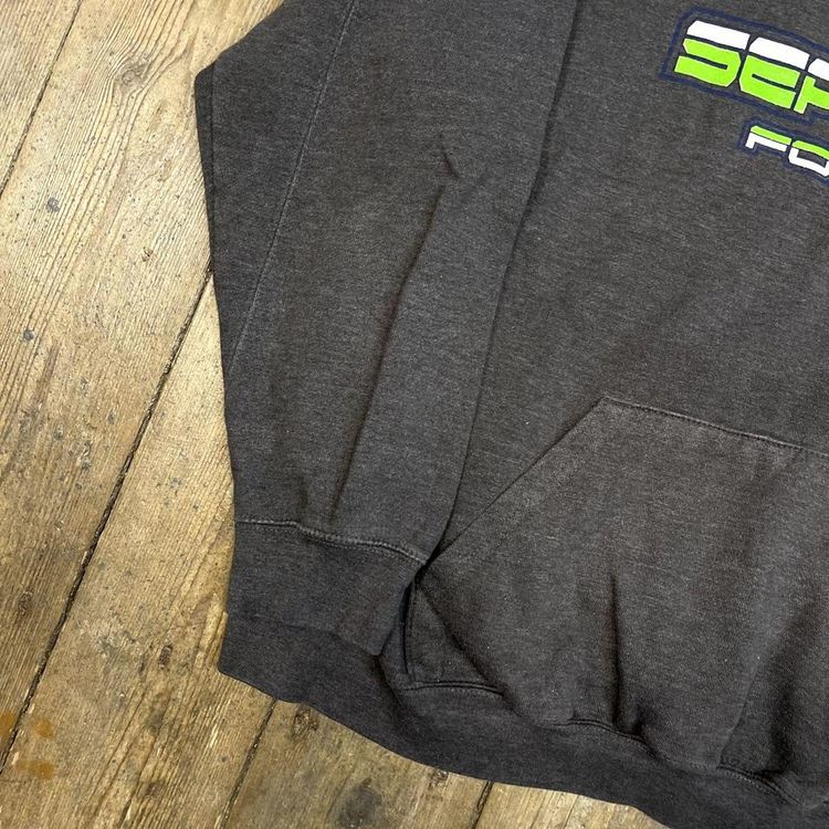 NFL Hoodie SeaHawks Football Sports Sweatshirt, Grey, Mens Large 5