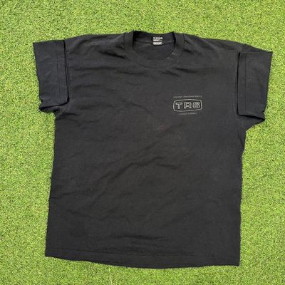 Black Fruit of the Loom TRS t-shirt with back graphic 1