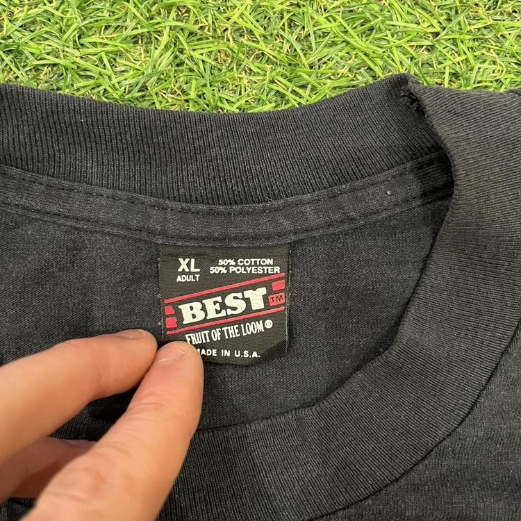 Black Fruit of the Loom TRS t-shirt with back graphic 4