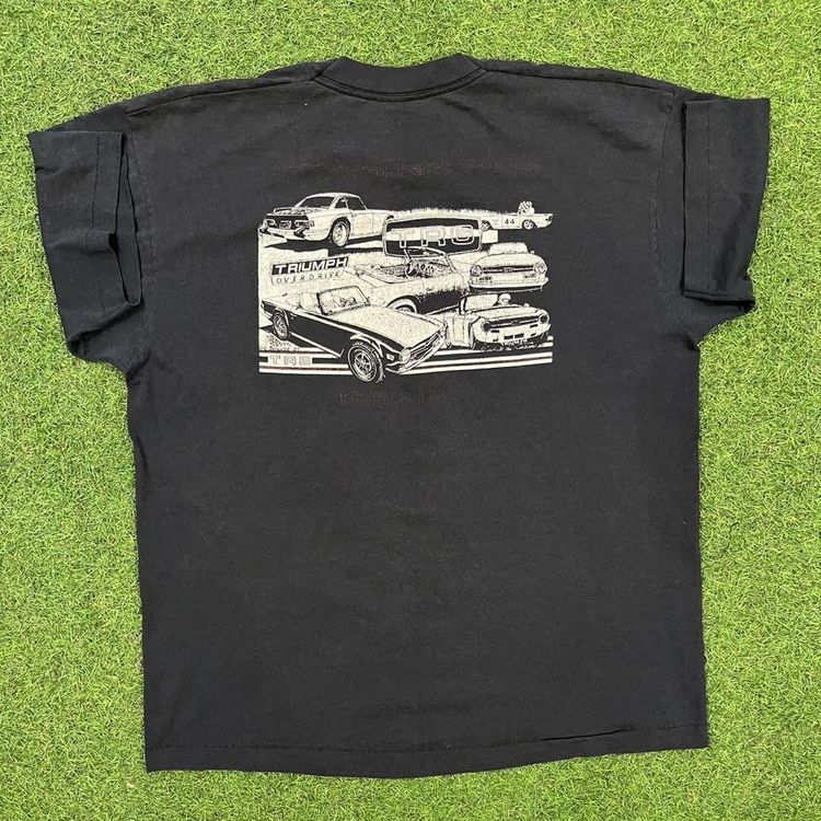 Black Fruit of the Loom TRS t-shirt with back graphic 5