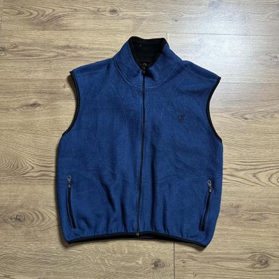 Blue Champion Gilet Fleece 00s Casual Sportswear 1