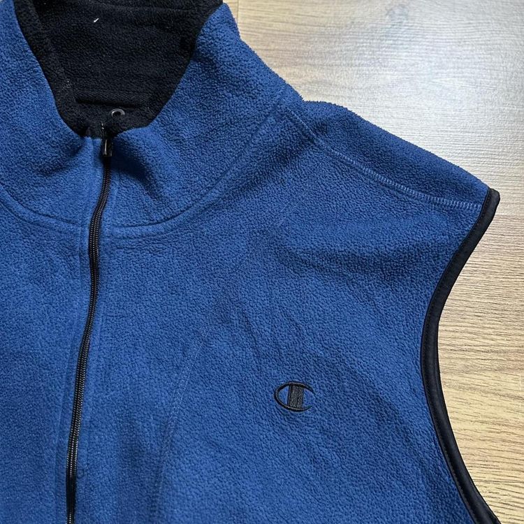 Blue Champion Gilet Fleece 00s Casual Sportswear 2
