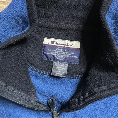 Blue Champion Gilet Fleece 00s Casual Sportswear 3