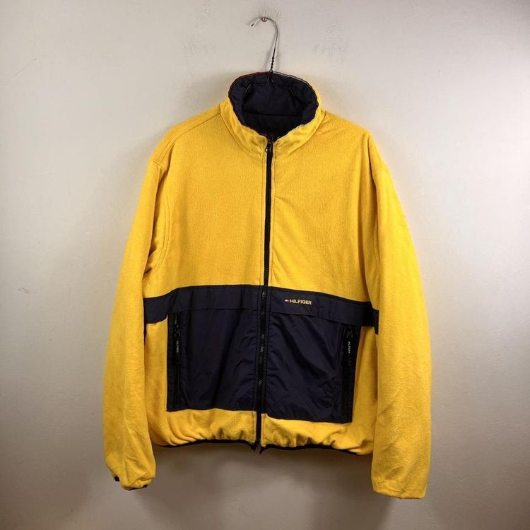 Vintage yellow reversible Tommy Hilfiger jacket image 1