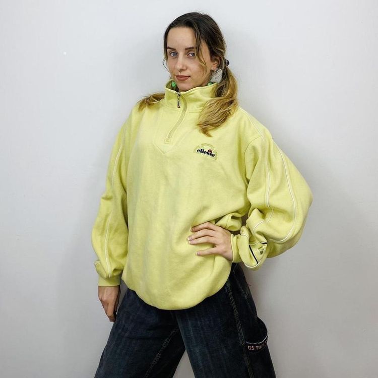Yellow Ellesse Quarter-Zip