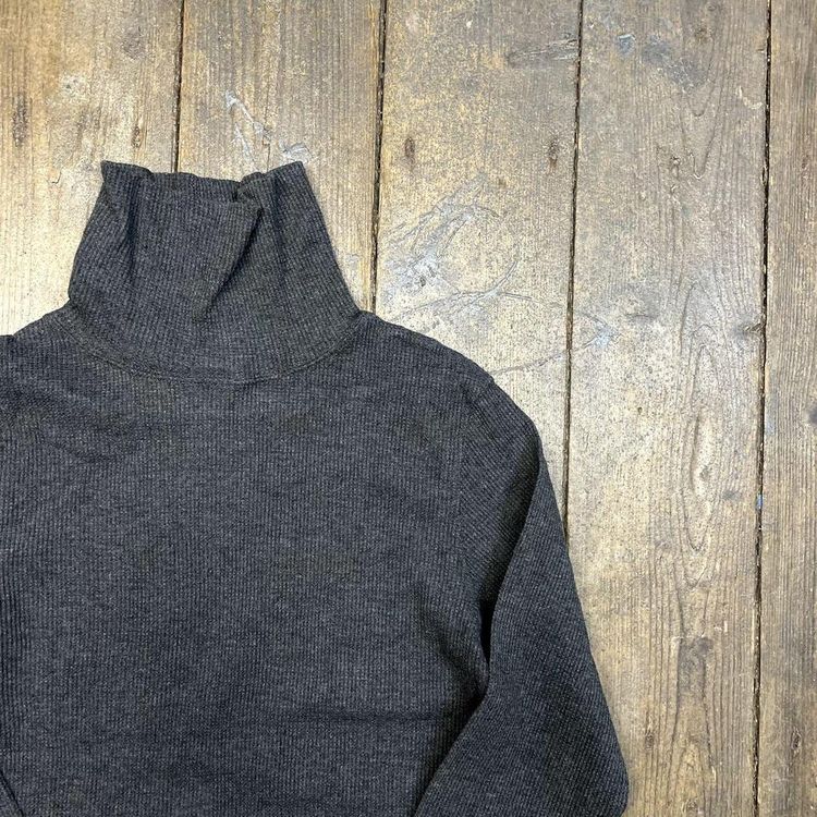 Harley Davidson Jumper Vintage Knit Mock Neck USA Sweater, Grey, Womens Large image 2