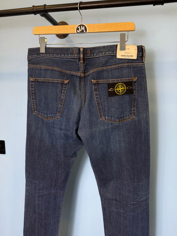 36W 32L Stone Island Blue Regular Tapered Fit Jeans XL 2