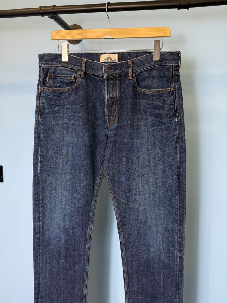 36W 32L Stone Island Blue Regular Tapered Fit Jeans XL 4