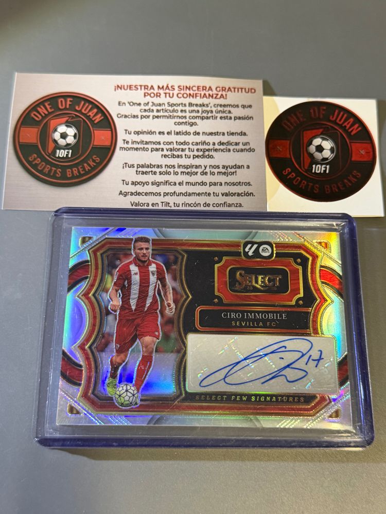 Ciro Immobile Sevilla Fc Select Fleer Signatures Soccer Card