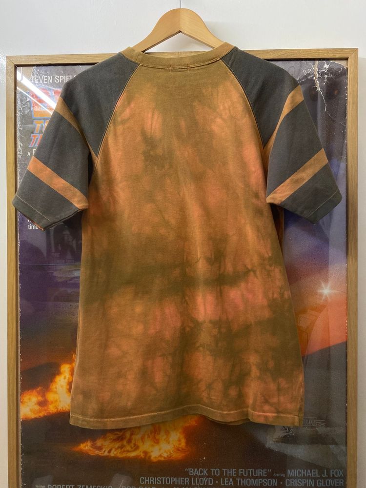 1990s C.P. Company College Script Spellout Dyed Effect Raglan Tee imagen 5