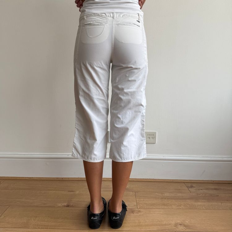 White Adidas belt capris - Size S 2