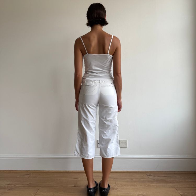 White Adidas belt capris - Size S 10