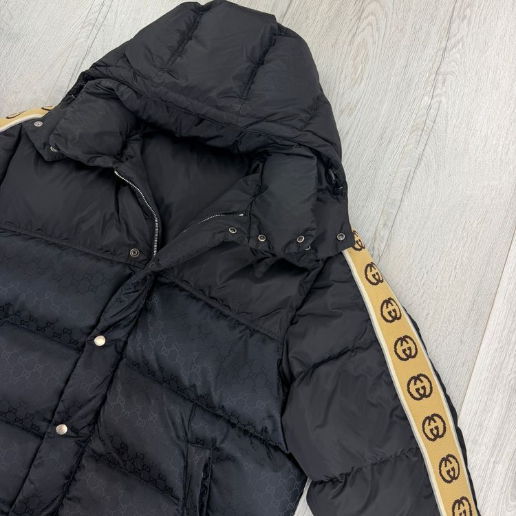 Gucci Men’s GG Jacquard Nylon Padded Down Jacket - Size 50 image 10
