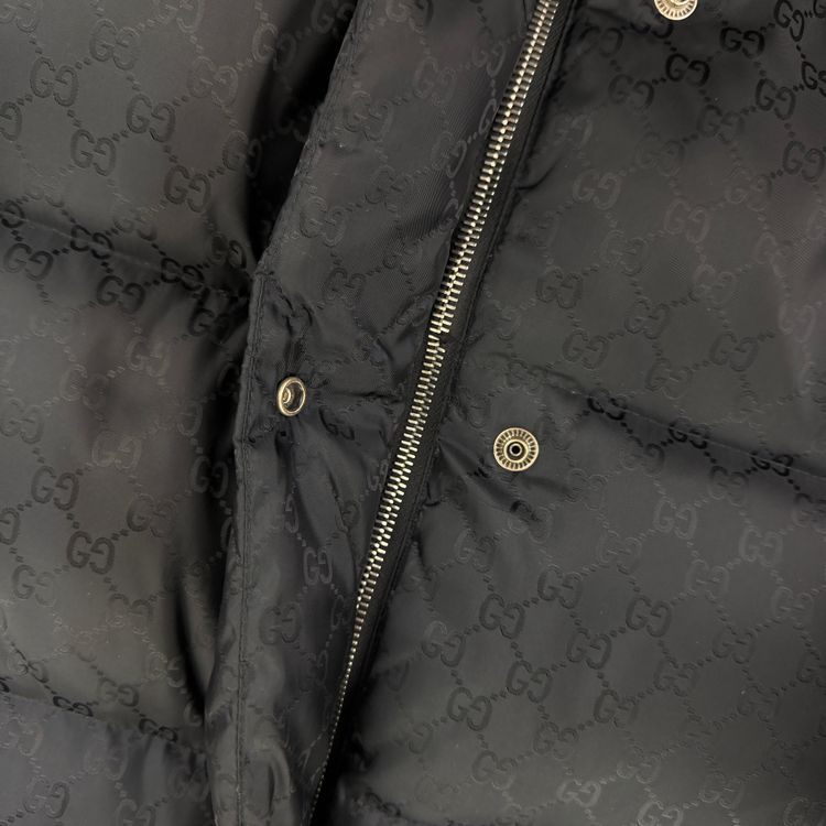 Gucci Men’s GG Jacquard Nylon Padded Down Jacket - Size 50 image 2