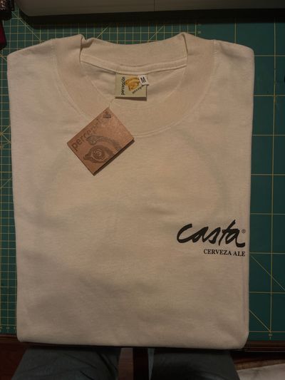 White T-Shirt With Printed Text