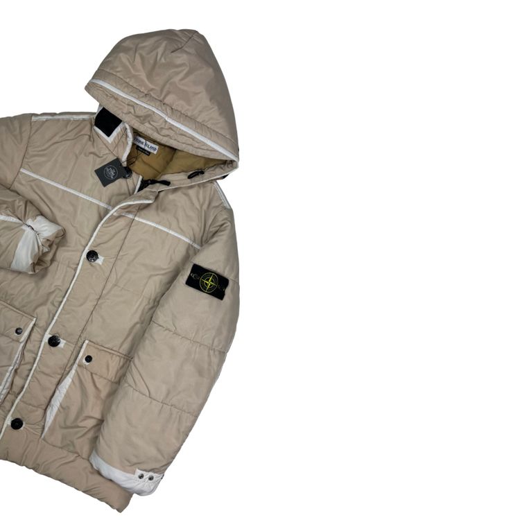 Abrigo Stone Island Parka Ripstop Crema - talla XL imagen 6