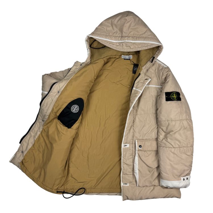 Abrigo Stone Island Parka Ripstop Crema - talla XL imagen 2