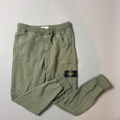 Stone Island Green Joggers - Small
