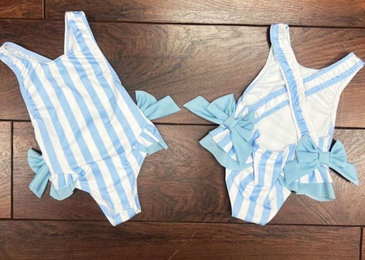 Other Blue And White Striped Swimsuit With Bows product image