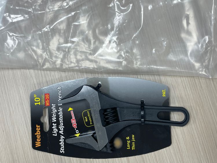 Other Weeber 10 Inch Light Weight Stubby Adjustable Wrench product image