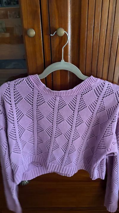 Purple Knitted Sweater