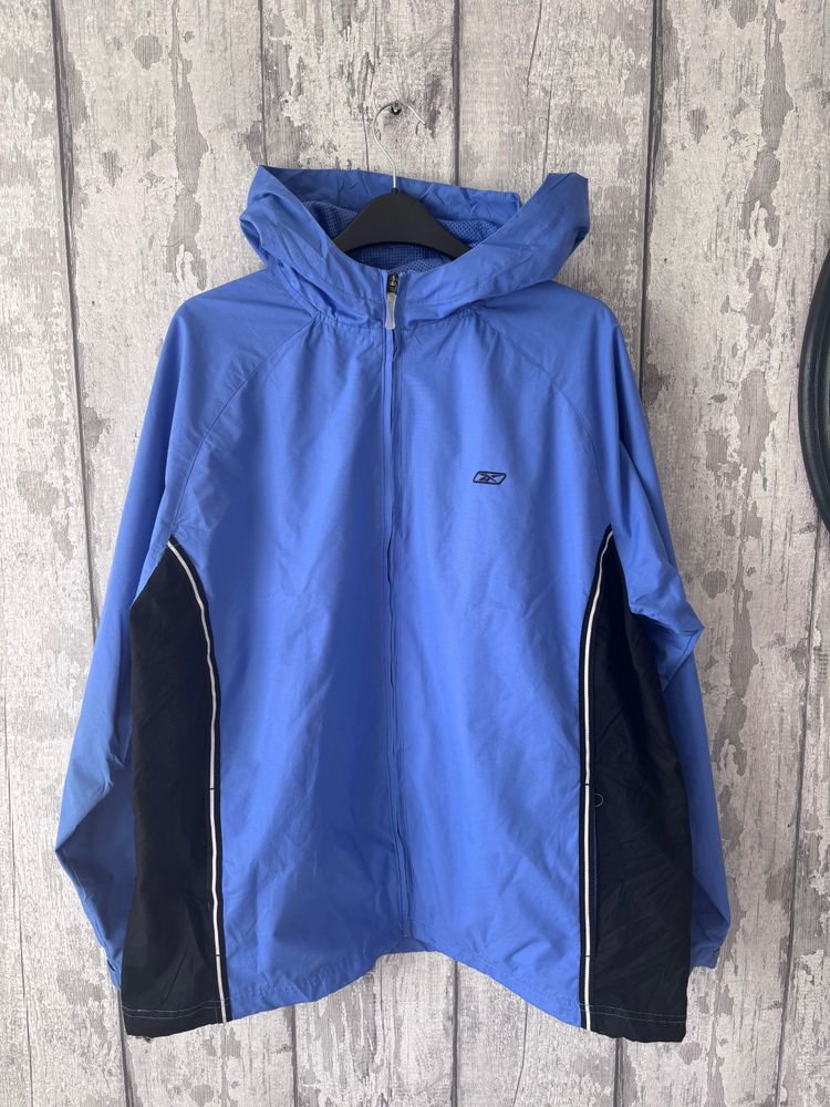 Reebok blue and black hooded jacket