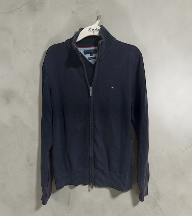 Tommy Hilfiger Navy Zip-Up Sweater