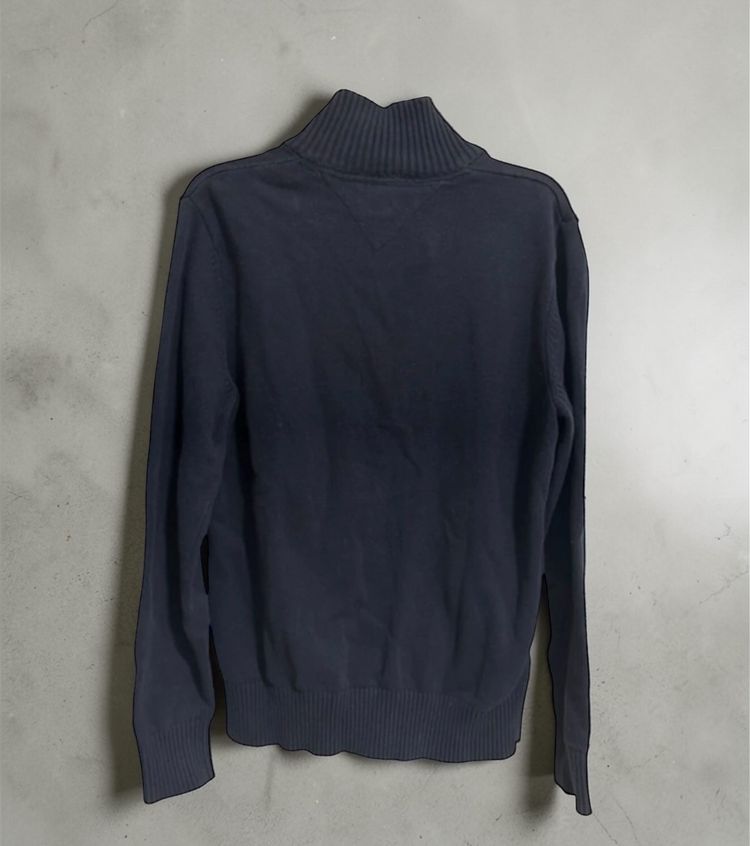 Tommy Hilfiger Navy Zip-Up Sweater image 2