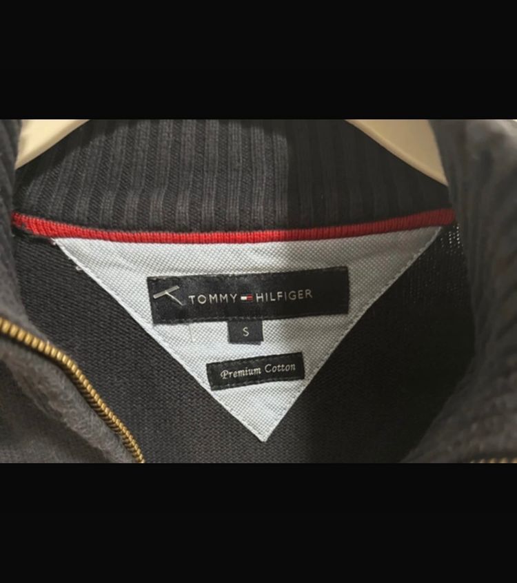 Tommy Hilfiger Navy Zip-Up Sweater image 6