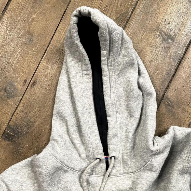 Champion Hoodie Spell Out Y2K Vintage Sports Sweatshirt, Grey, Mens XL 7
