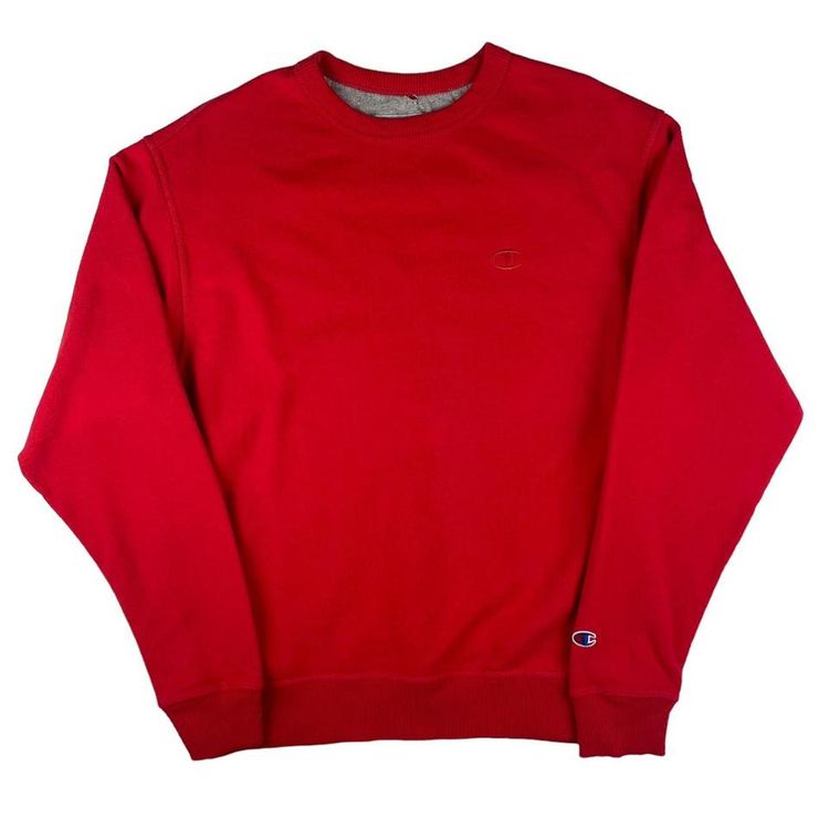 Champion Vintage Champion Embroidered Small Logo Sweatshirt Red Medium product image