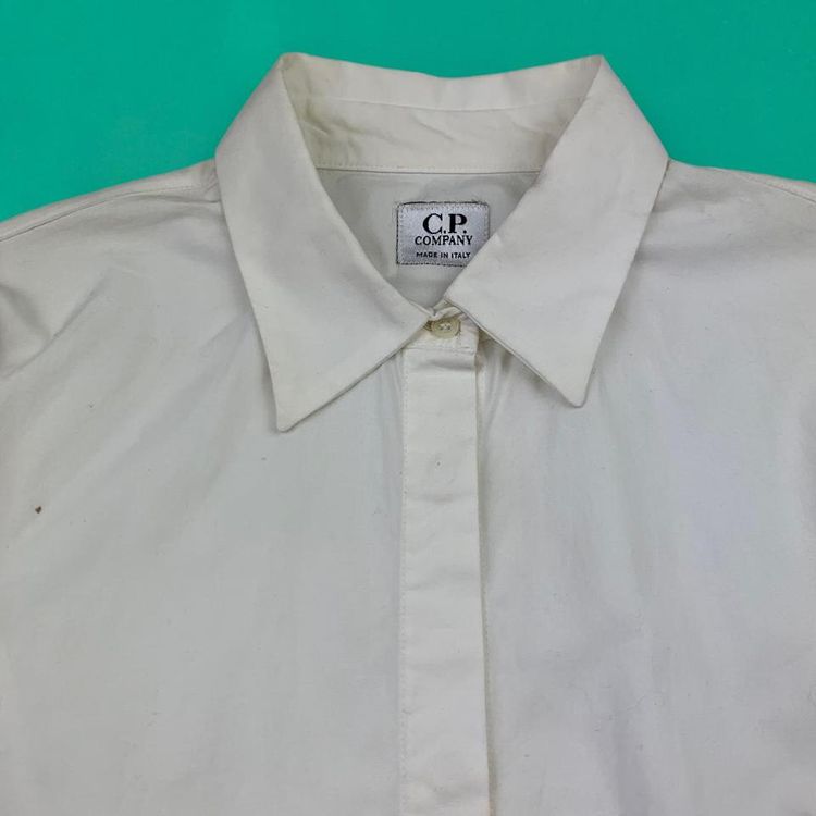 CP Company Womens Button Up Blouse Designer Shirt White S image 2