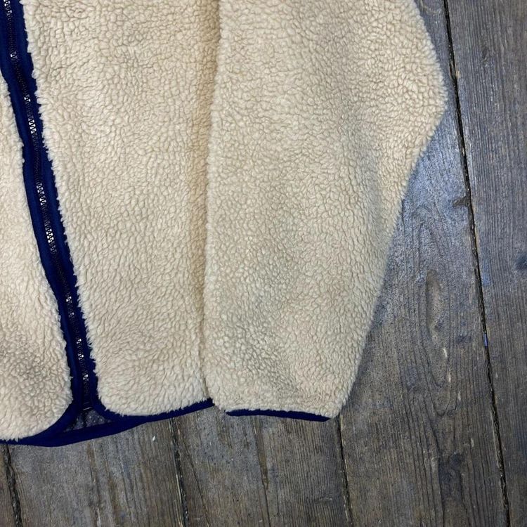 Patagonia Fleece Deep Pile Retro X Vintage Sherpa Jacket, Beige, Womens Small 4