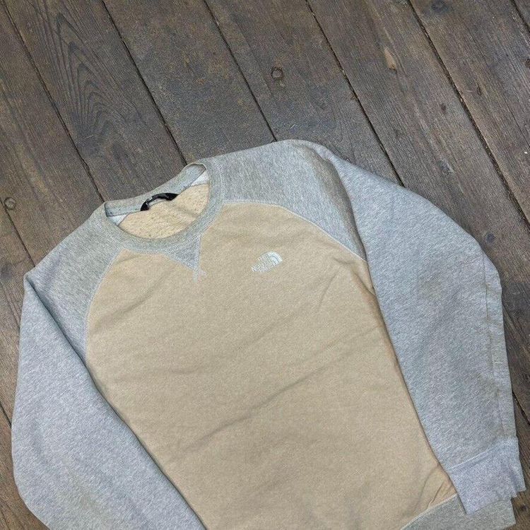The North Face Sweatshirt Vintage Y2K Sweatshirt, Beige, Mens Medium 3