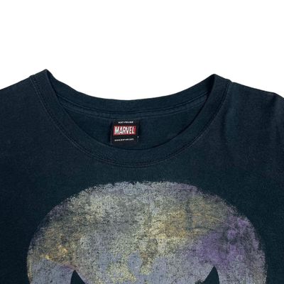 Marvel x The Punisher Skull Black Cotton T-Shirt Large 3