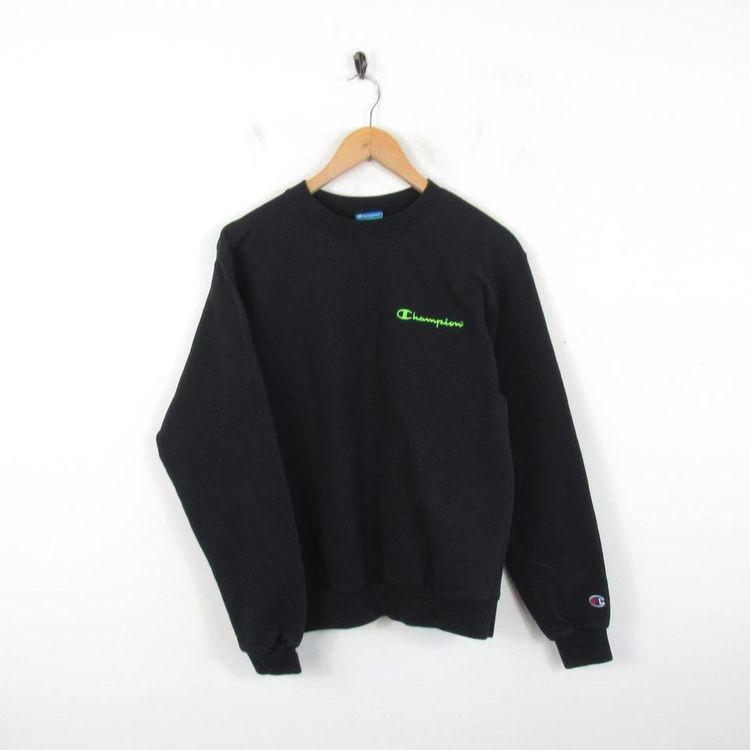 Champion CHAMPION BLACK SPELLOUT ROUND NECK SWEATSHIRT product image