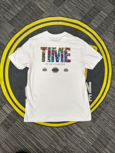 Zero13 TIME is an illusion White T-Shirts, New, All sizes