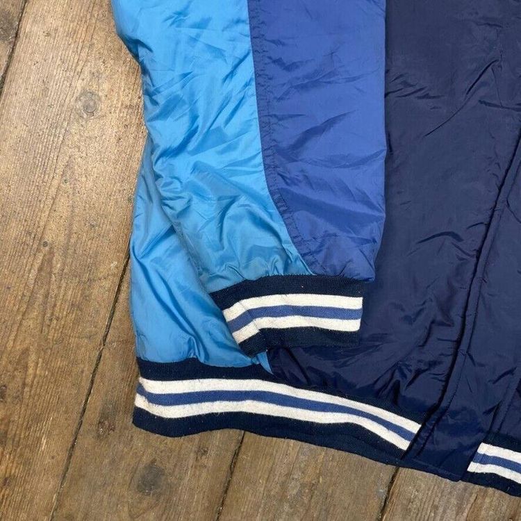 Reebok Puffer Jacket Y2K Vintage Sports Full-Zip Coat, Navy, Mens Large image 5