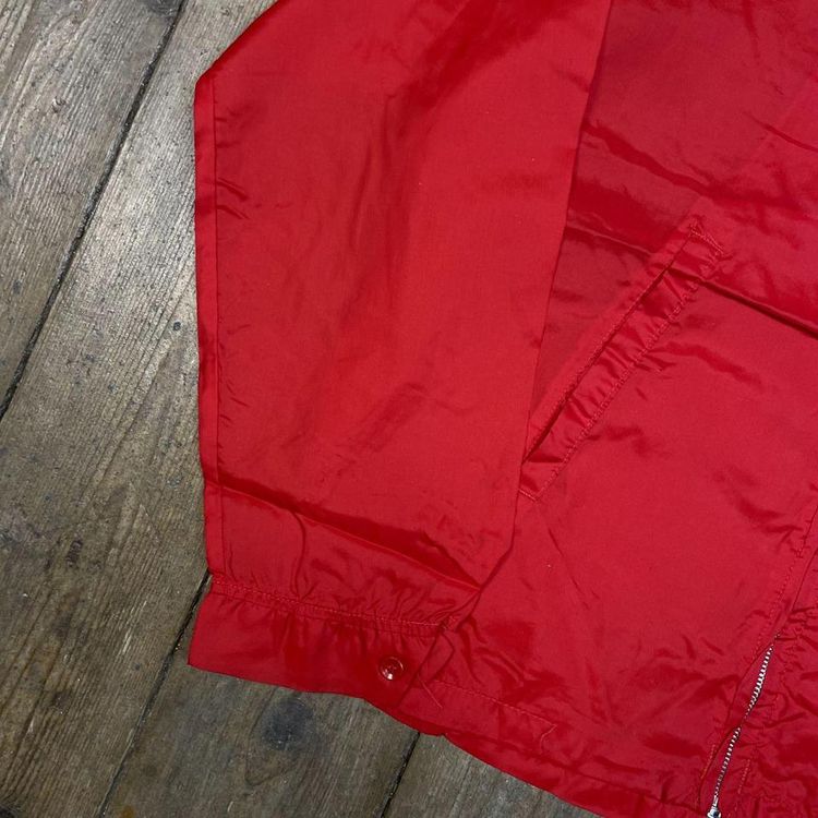 Vintage Track Jacket Y2K USA Full-Zip Rain Coat Red, Mens Large 5