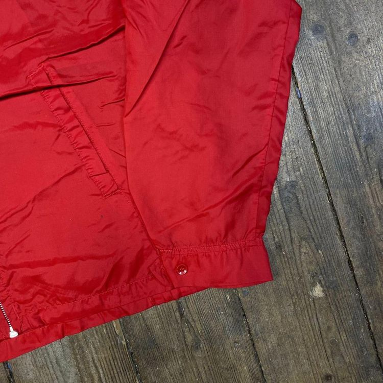 Vintage Track Jacket Y2K USA Full-Zip Rain Coat Red, Mens Large 4
