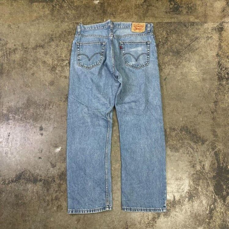 Levis 505 Jeans 90s Denim USA Vintage Pants Trousers, Washed Blue, Mens 36 image 1