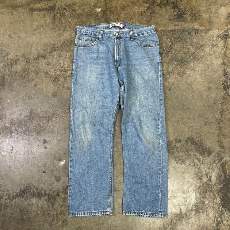 Levis 505 Jeans 90s Denim USA Vintage Pants Trousers, Washed Blue, Mens 36 image 2