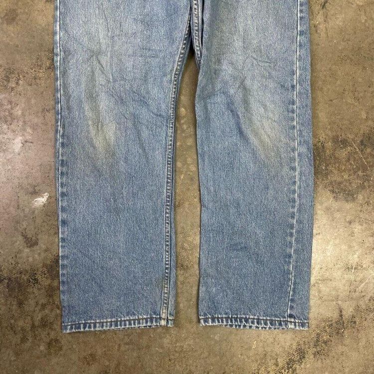 Levis 505 Jeans 90s Denim USA Vintage Pants Trousers, Washed Blue, Mens 36 image 7
