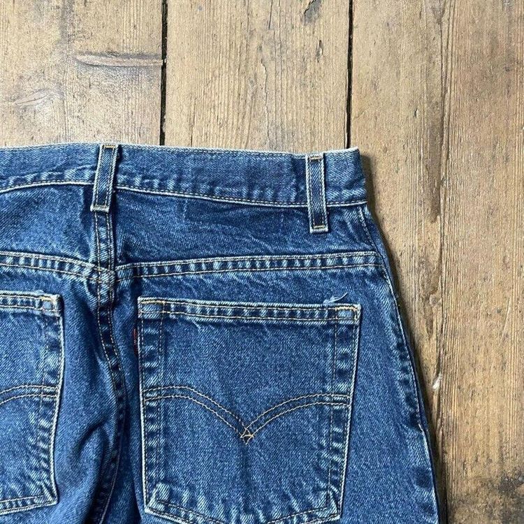 Levis Jeans Denim USA Vintage Pants Trousers, Dark Blue, Womens 30 8