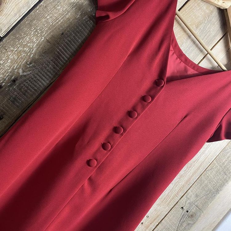 Vintage Next Red Dress obraz 2