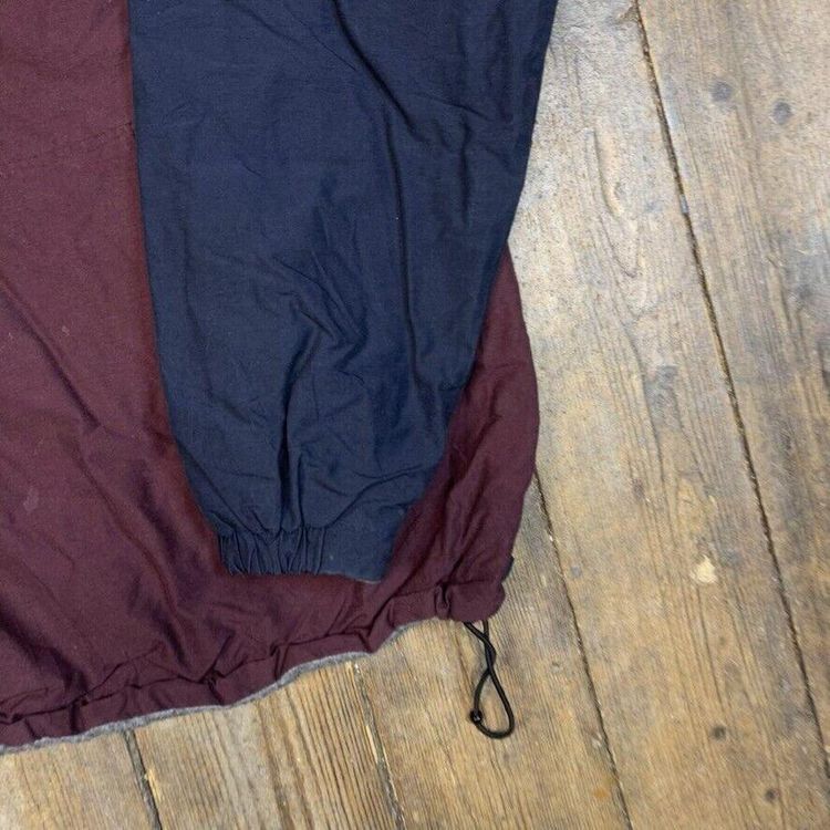 Nautica Rain Coat Fleece Lined Reversible Anorak Jacket, Burgundy, Mens XL 5