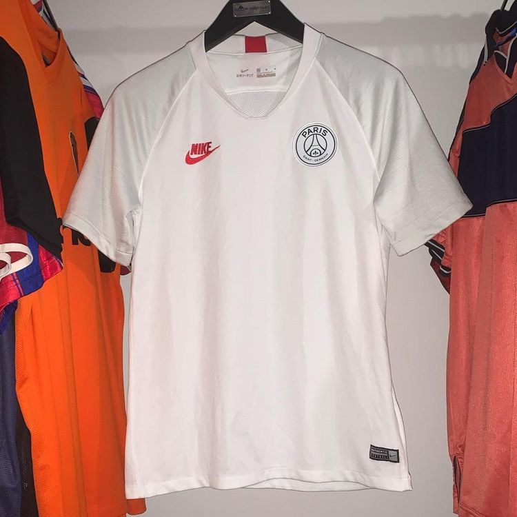 Mens PSG Paris Saint Germain 2019/20 Nike Football Training Shirt Medium White AO5147 104