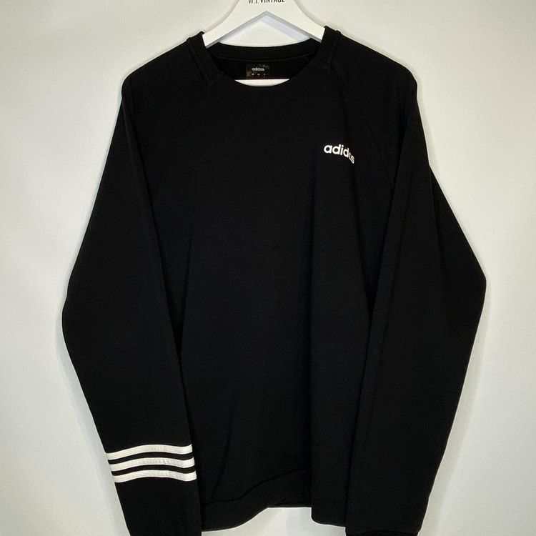 Adidas Y2k Adidas Plain sweater mens black size large -  see size guide 🫶 classic logo. product image